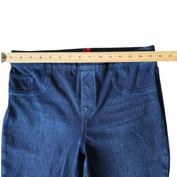 Spanx High Waisted Skinny women’s blue Jeans. size Large - Picture 6 of 8
